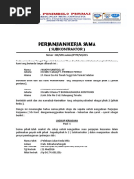 Download Perjanjian Kerja Sama Sub Kontraktor Marwan by Wijoyo Santos SN312132631 doc pdf
