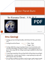 Bahan Ngajar Pertemuan Geologi Dan Planet Bumi PDF
