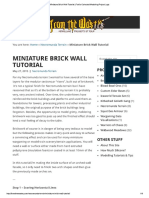 Miniature Brick Wall Tutorial 