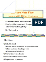 Lecture Note 05 - Bonds With Other Features