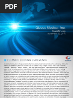 Download Globus Medical Analyst Day Presentation by medtechy SN312145207 doc pdf