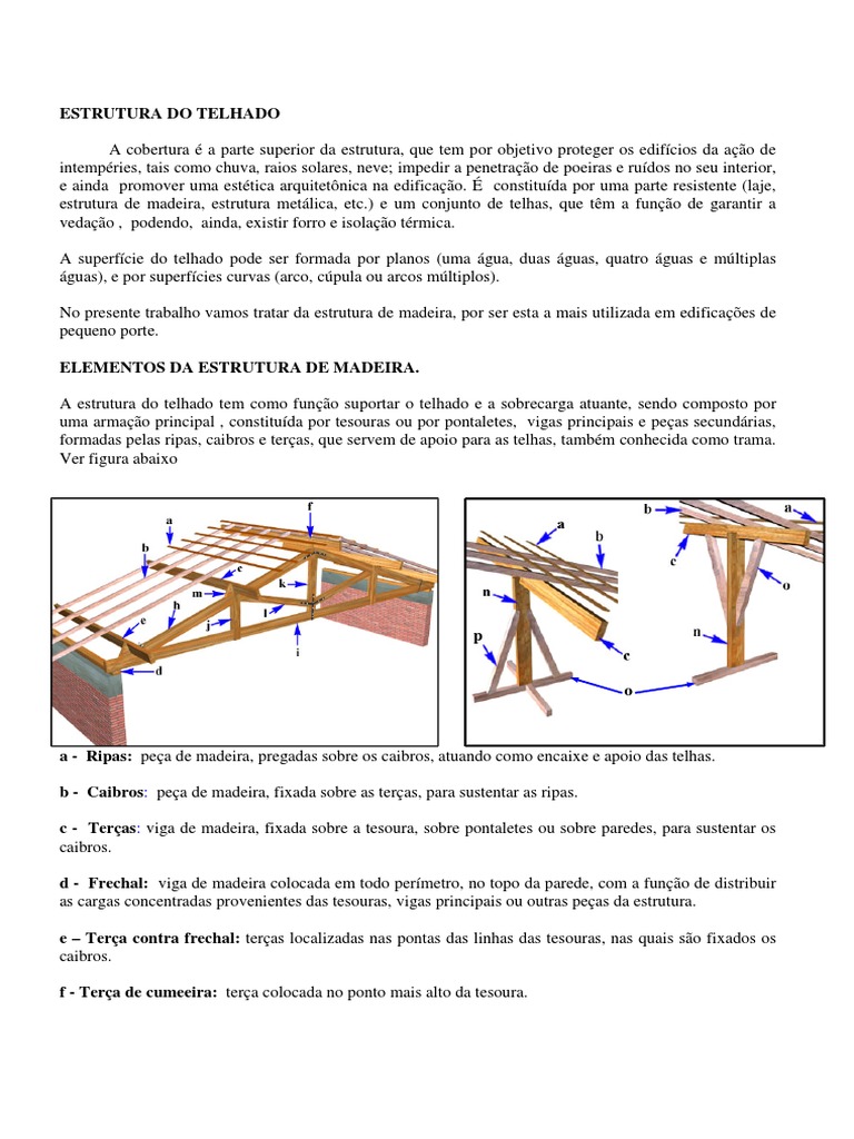 Telhado | PDF | Teto | Madeira, image size:768x1024