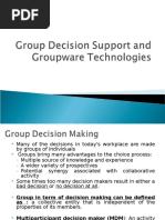 Gdss and Groupware Technologies