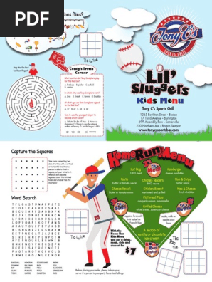 Kids Menu