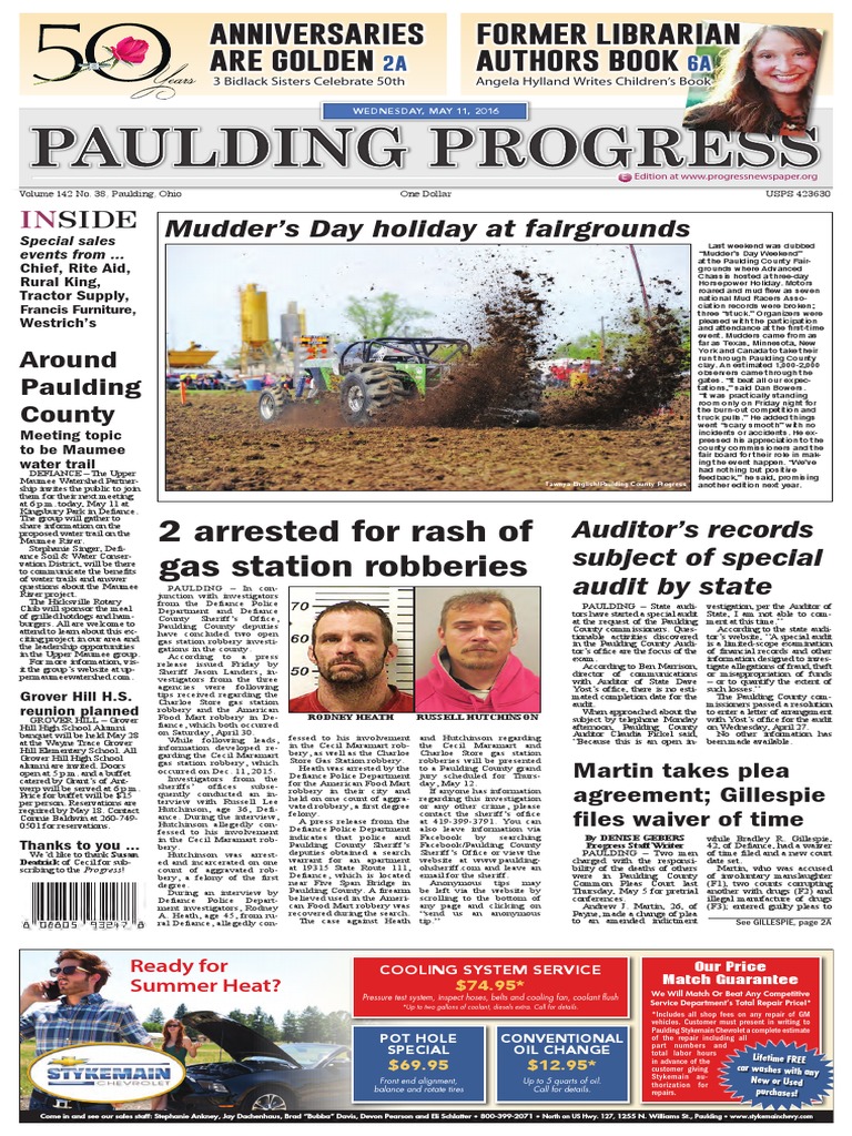 Paulding Progress May 11, 2016 | PDF | Clean Water Act | Prosecution