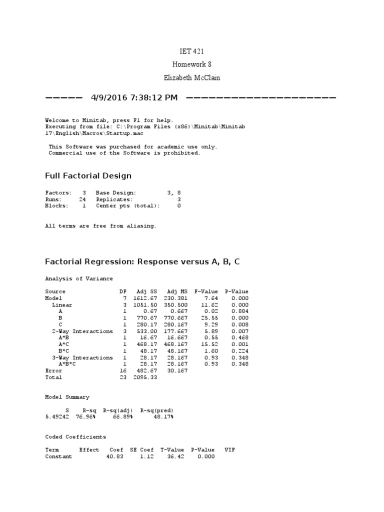 Iet 421 Homework 8 | PDF