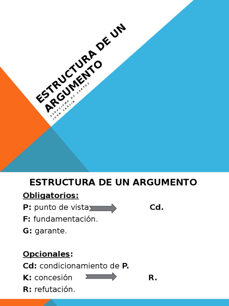 Estructura de Un Argumento Farc Argumento Prueba
