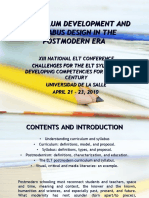 13th Elt National Conference - Curriculum Development and Syllabus Design in The Postmodern Era