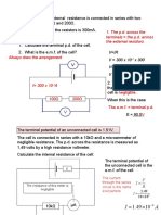 Cell internal resistance calculation from parallel circuit