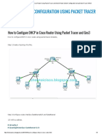 How To Configure DHCP in Cisco Router Using Packet Tracer and Gns3 - Router Switch Configuration Using Packet Tracer GNS3