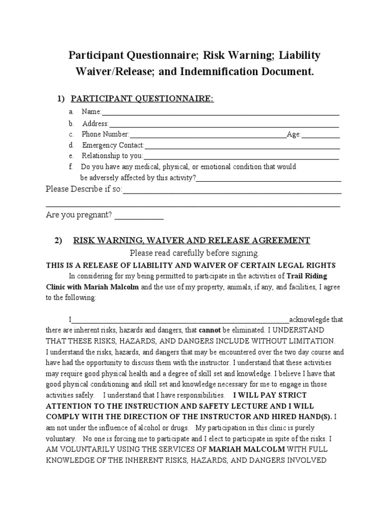 Releaseform | PDF | Risk | Vaccines