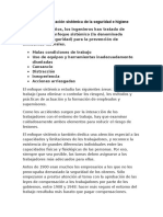 1.4 Conceptualización Sistémica de La Seguridad e Higiene