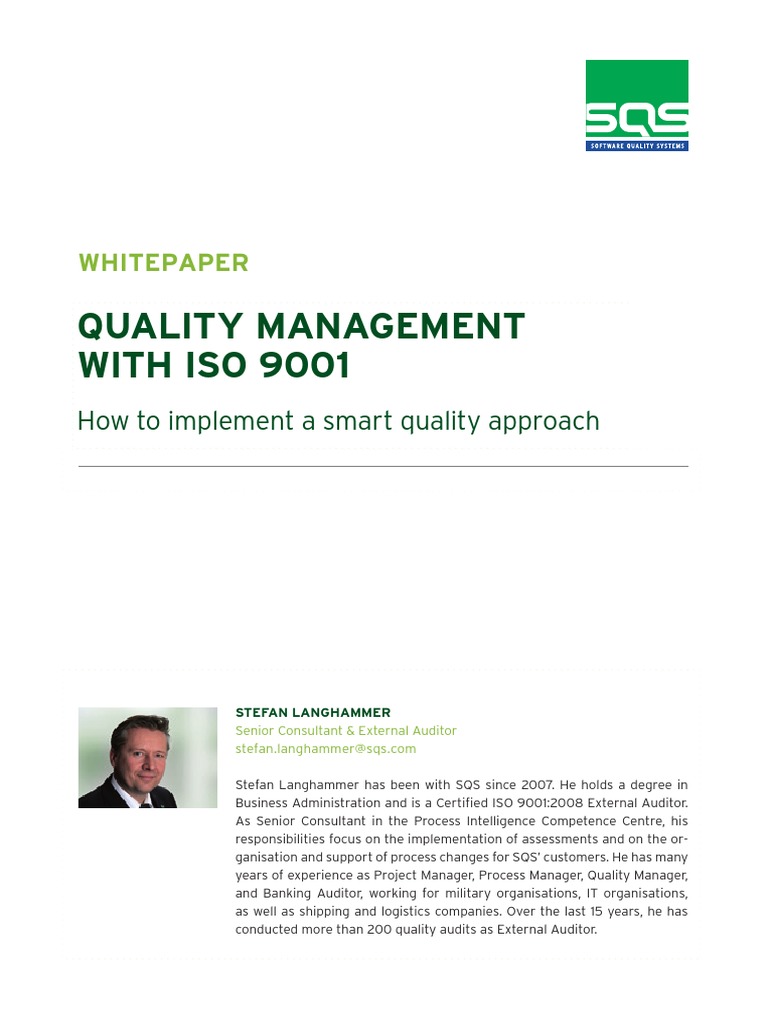 Quality Management With ISO 9001 | PDF