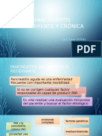 Pancreatitis Recurrente y Cronica