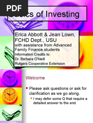 Investment Basics