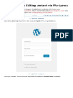 Cara Login Dan Editing Content via Wordpress