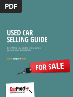 Carproof Used Car Selling Guide