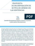 Propuesta de Modelo Incorporación PG en Sentencias