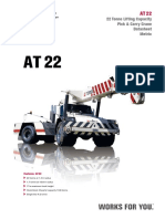 22 Tonne Lifting Capacity Pick & Carry Crane Datasheet Metric