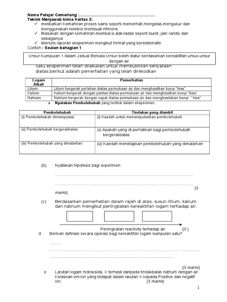 Contoh Soalan Amali Fizik Spm - Klewer mm