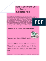 Classroom Use Policy