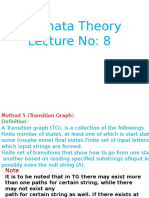 Automata Theory Lecture No: 8