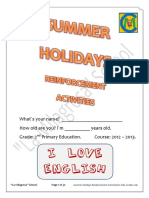 Summer Holidays Reinforcement Activities (2nd) - La Milagrosa School