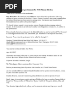 Statesman Journal Mini-Questionnaire For 2016 Primary Election