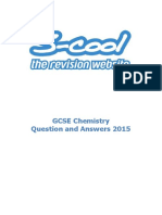 GCSE Chemistry Question and Answers 2015