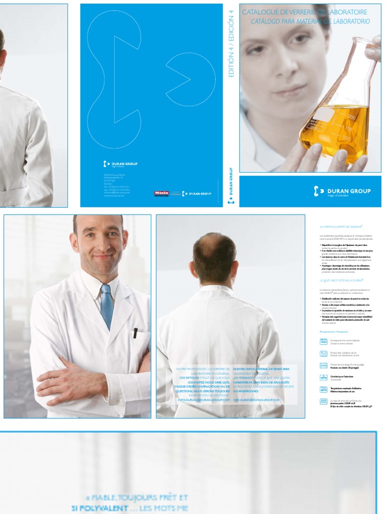 DURAN Laboratory Glassware Catalogue Francais Espanol Komprimiert 01