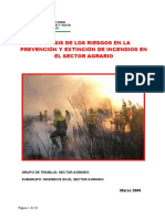 2009 ANÁLISIS DE LOS RIESGOS EN LA PREVENCIÓN Y EXTINCIÓN DE INCENDIOS EN EL SECTOR AGRARIO 