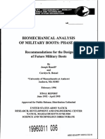 Biomechanical Analisys of Military Boots