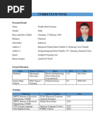 CV For Schlumberger - Freddy