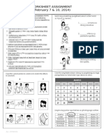 Worksheet Assignment (February 7 & 10, 2014) Name