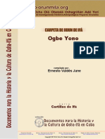 Carpeta Del Odu de Ifa Ogbe Yono