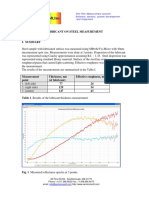 Lubricant On Steel Measurement