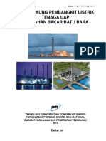 Daya Dukung PLTU Berbahan Bakar Batu Bara