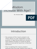 Does Age Increase Wisdom