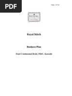 Download Royal Stitch Boutique Business Plan by Zeeshan Sangani SN31224019 doc pdf