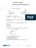 Vectors in Two & Three Dimensions Exercise PDF