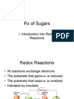 RX of Sugars: I. Introduction Into Redox Reactions