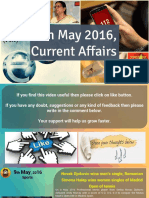 9 May 2016 Current Affair for Competition Exams