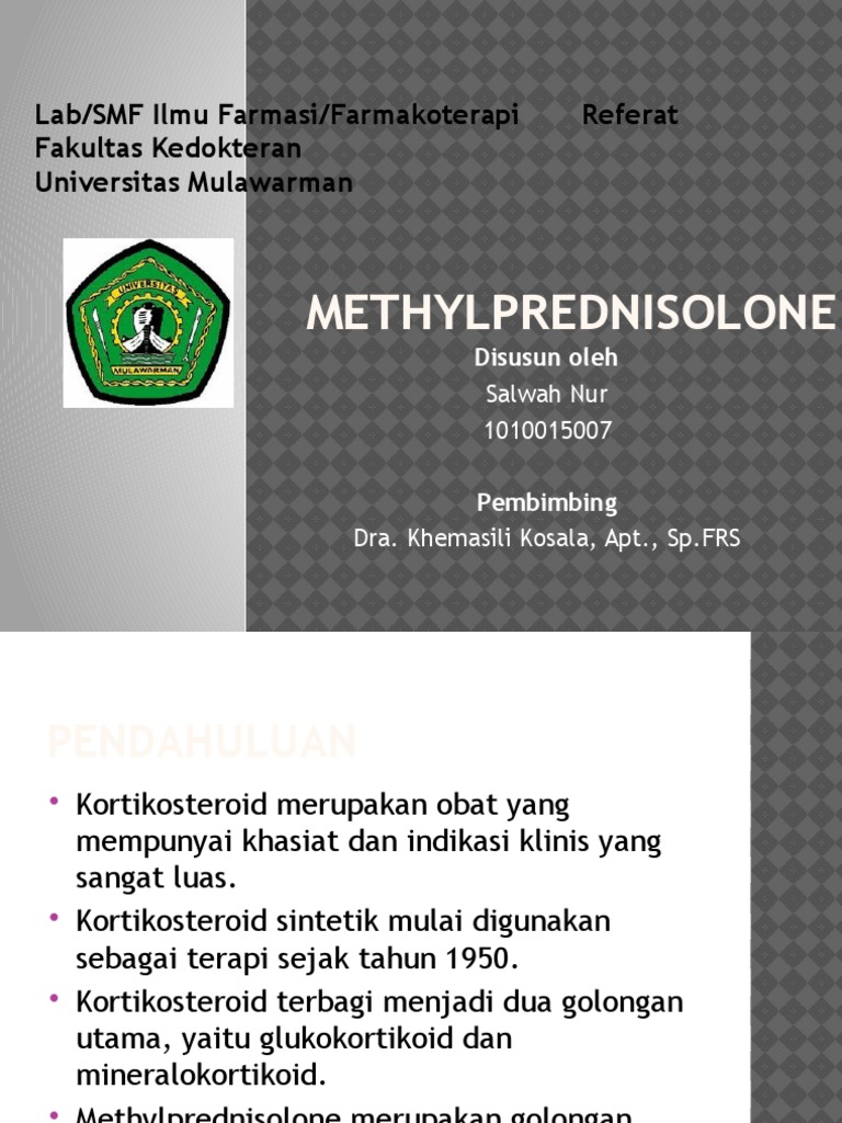 Indikasi dan Dosis Methylprednisolone | PDF