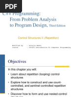 Topic 3B Control Structures II
