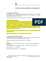 Especificaciones Técnicas de La Cobertura Autosoportada