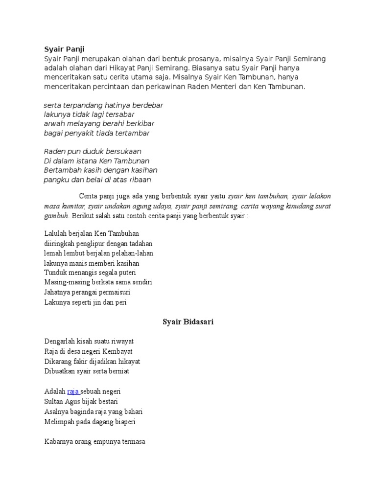 Syair Panji Pdf
