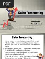 Download Sales Forecasting techniques by shweta_46664 SN31225314 doc pdf