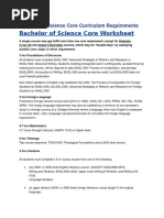 Associate of Science Requirements