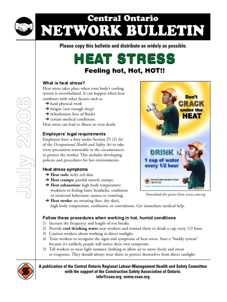 Heat Stress Awareness and Prevention Guide | PDF