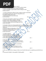 Engineering Mechanics Objective